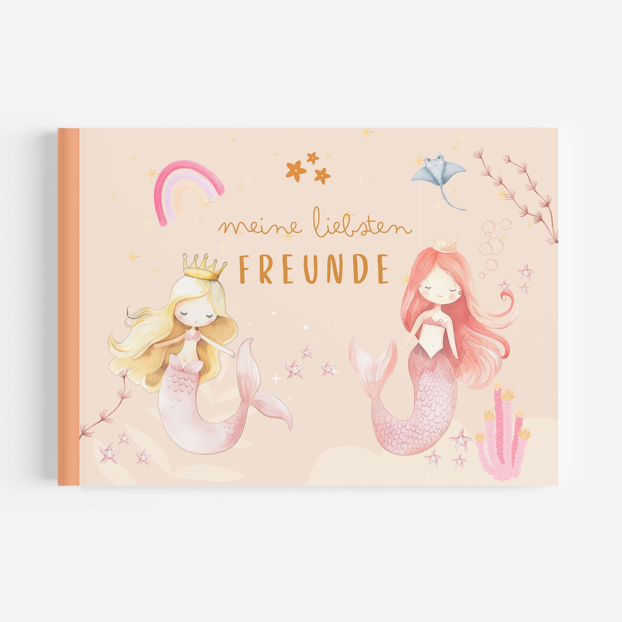 Freundebuch für Kinder Grundschule und den Kindergarten mit Meerjungfraumotiven