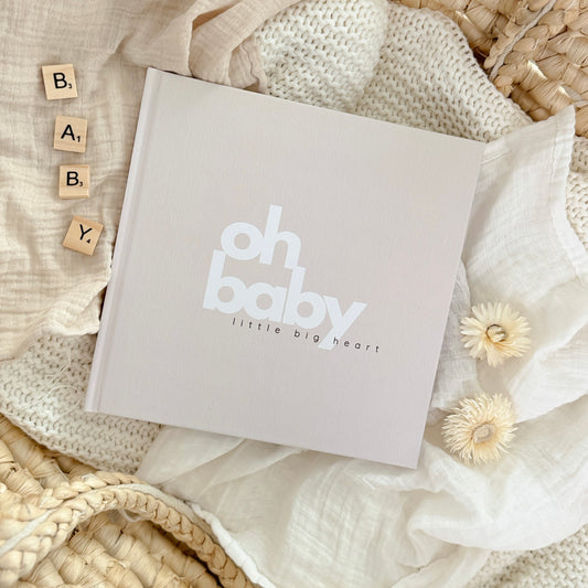 Babyparty Erinnerungsbuch und Gästebuch Quadratisch