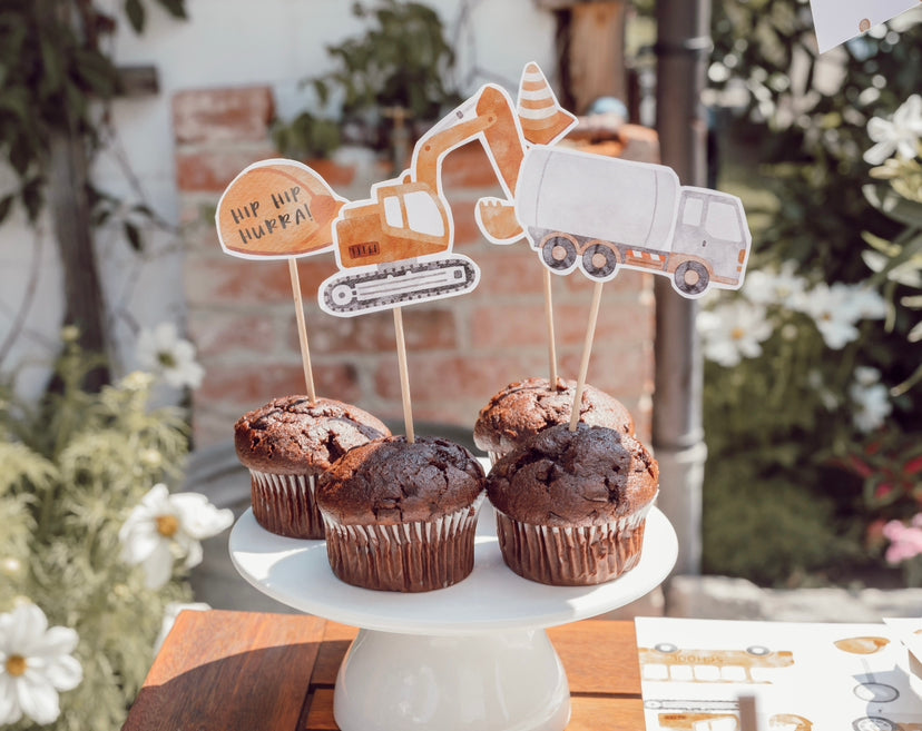 Cake Topper Baustellenparty