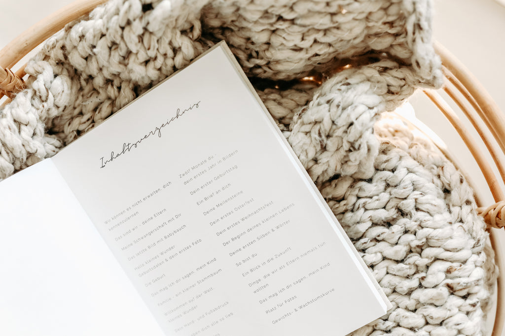 Babybuch Ein Jahr Babyglück Leinencover