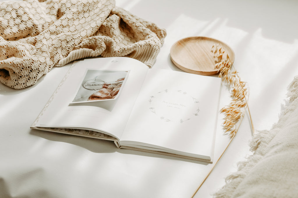 Babybuch Ein Jahr Babyglück Leinencover