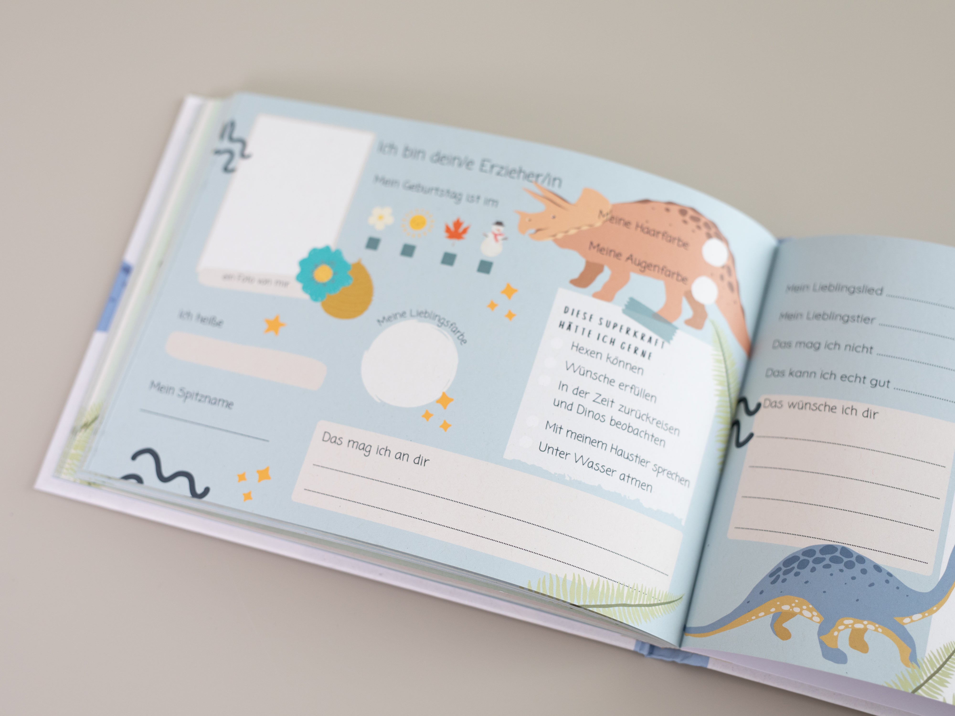 Freundebuch Dinosaurier - Kindergarten
