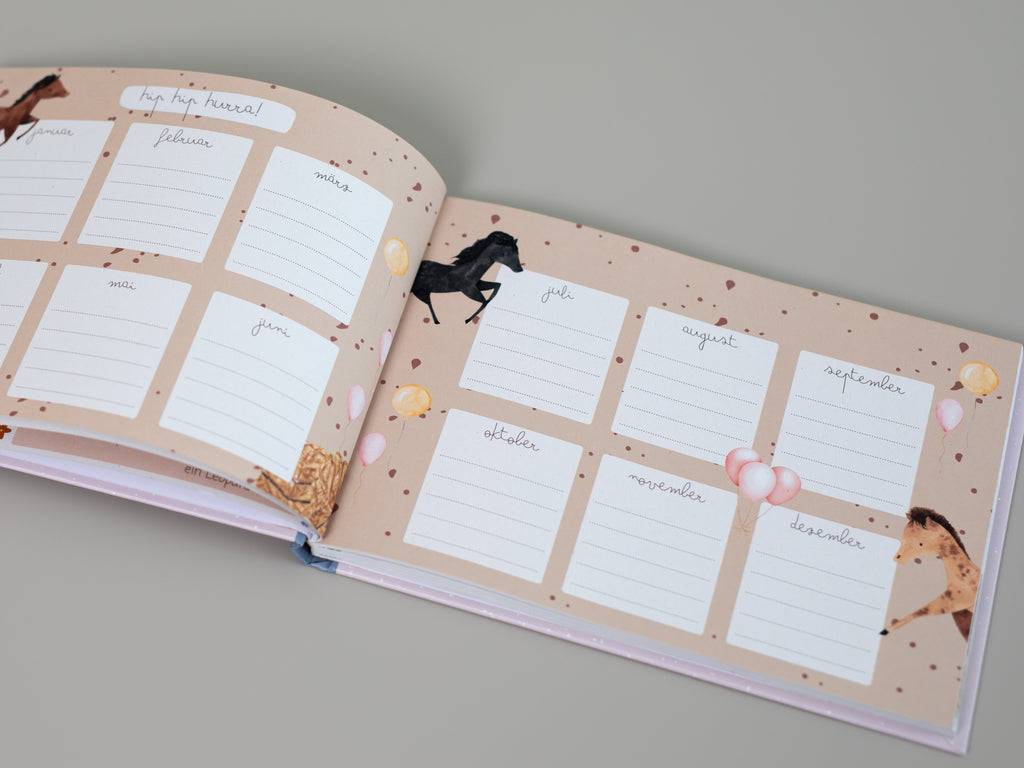 Freundebuch Pferde Meine liebsten Freunde Querformat A5