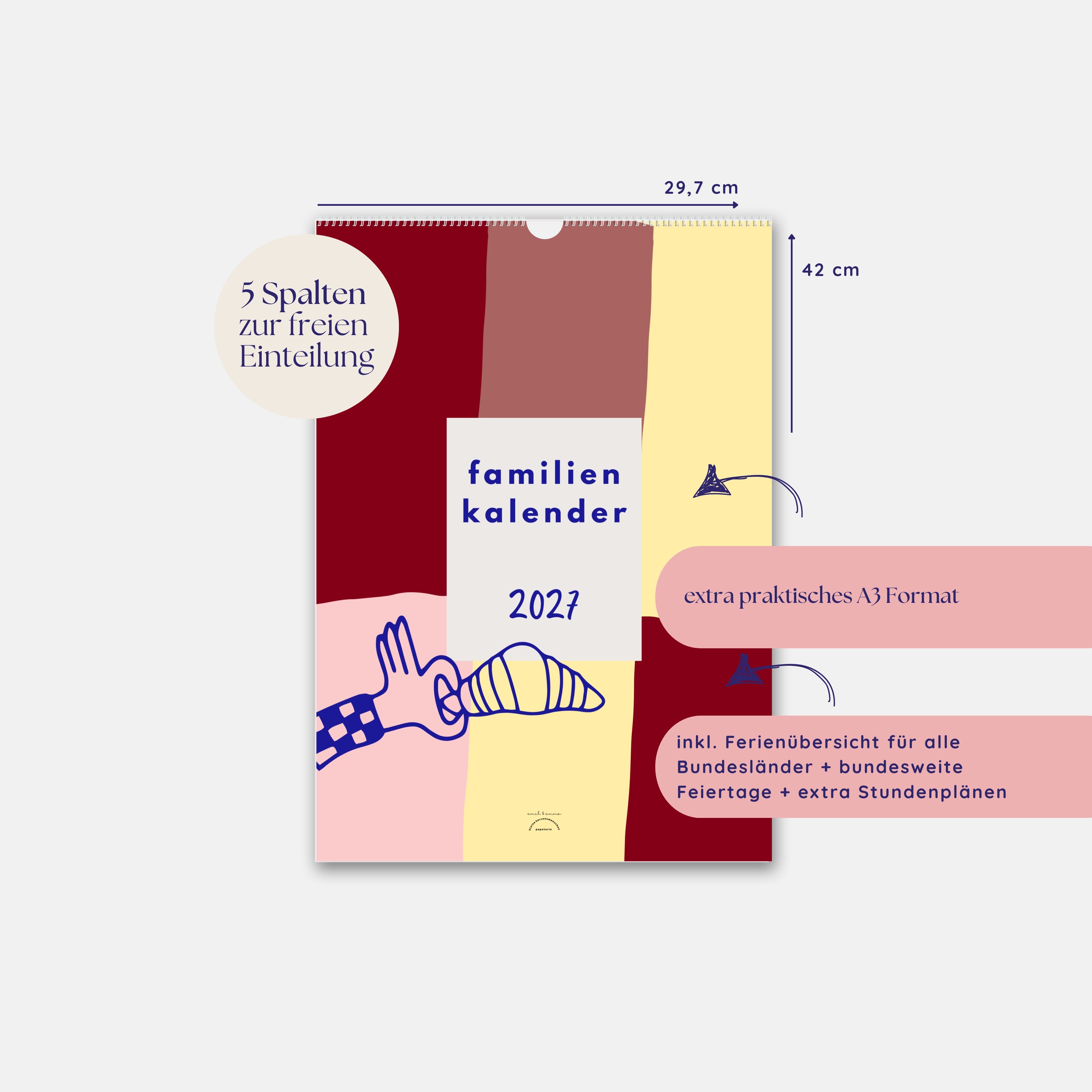 Familienkalender 2027 - A3