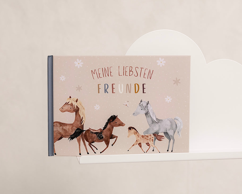 Freundebuch Pferde Meine liebsten Freunde Querformat A5