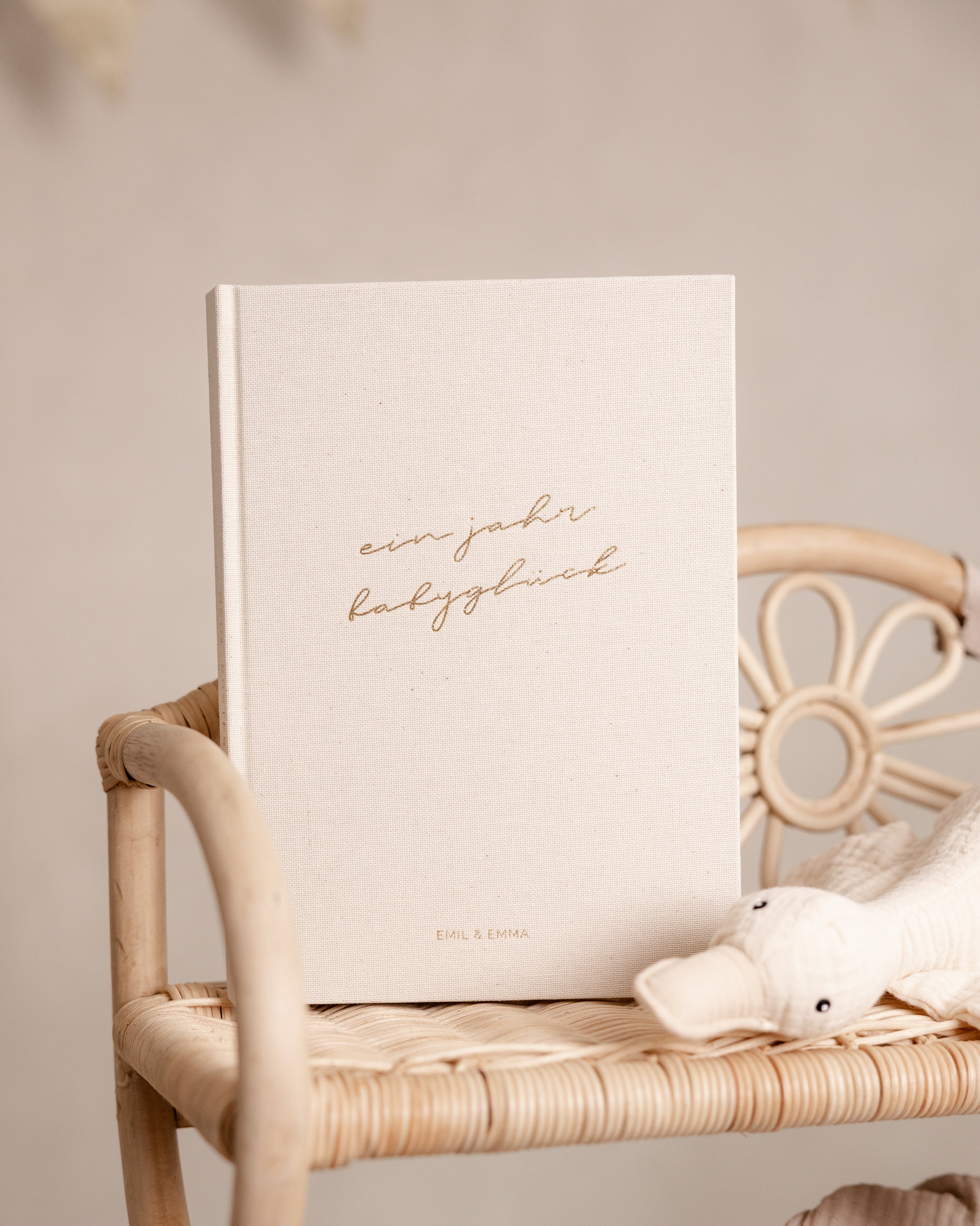 Babybuch Ein Jahr Babyglück Leinencover
