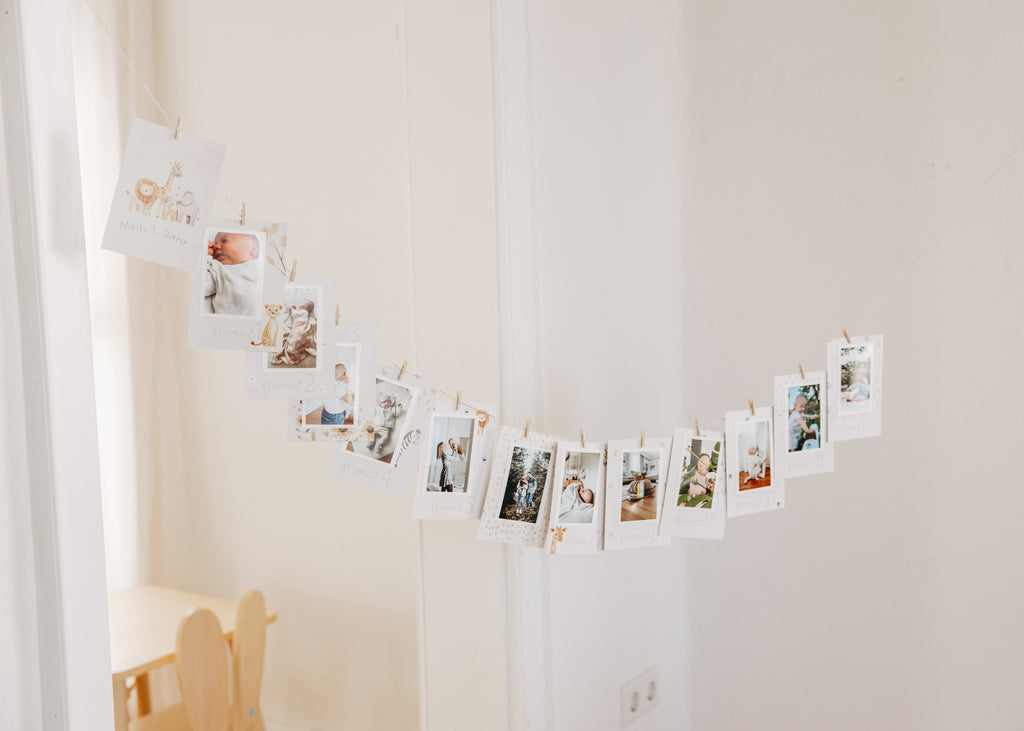 Jahresmeilensteinkarten 1. Geburtstag