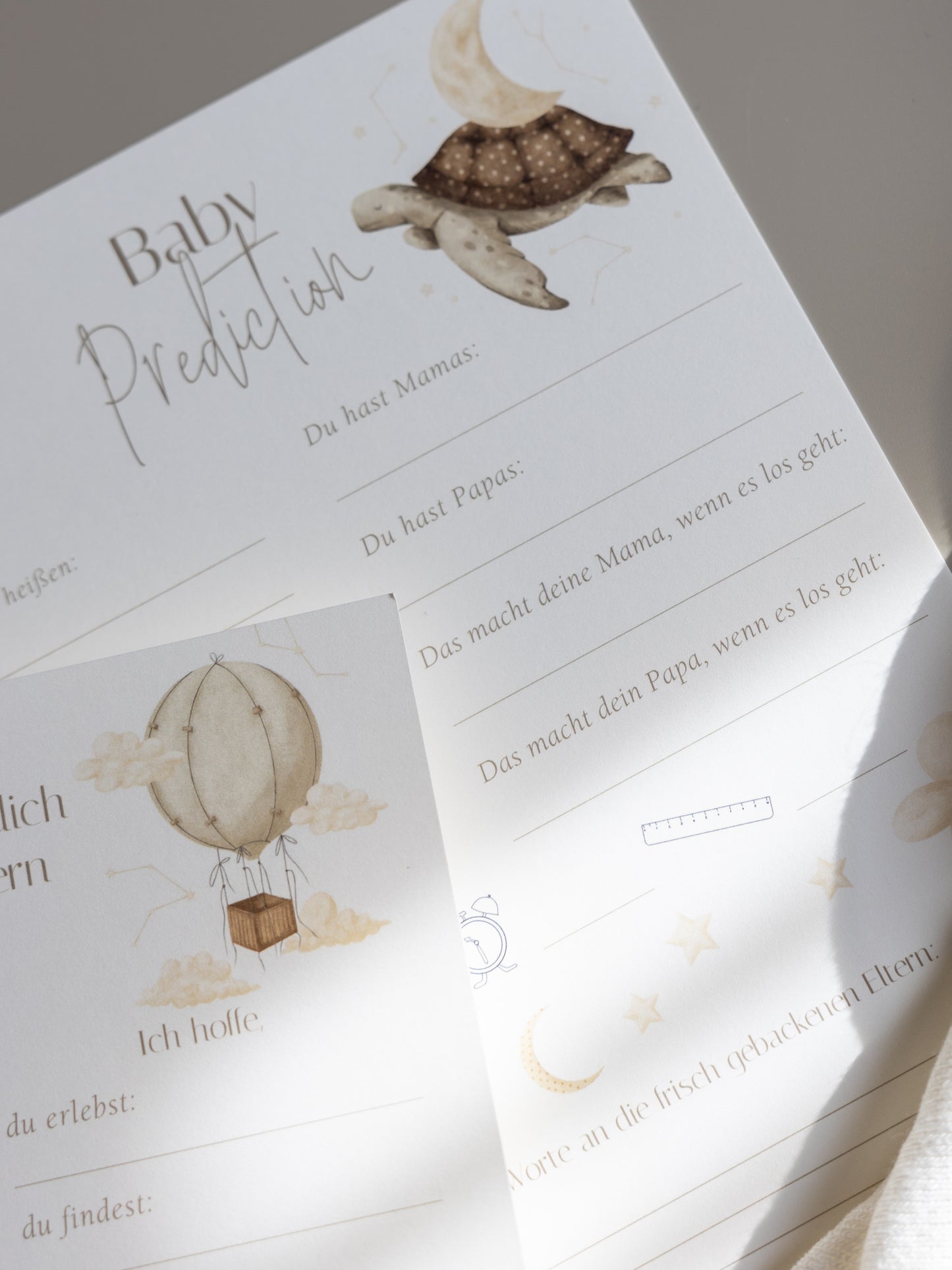 Babyshower Kartenset Baby Prediciton