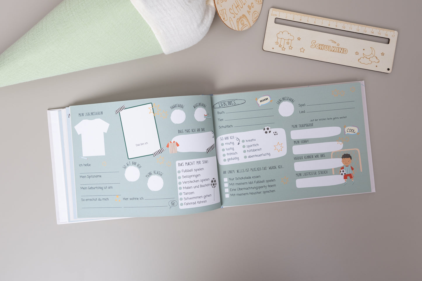 Freundebuch Fußball - Grundschule