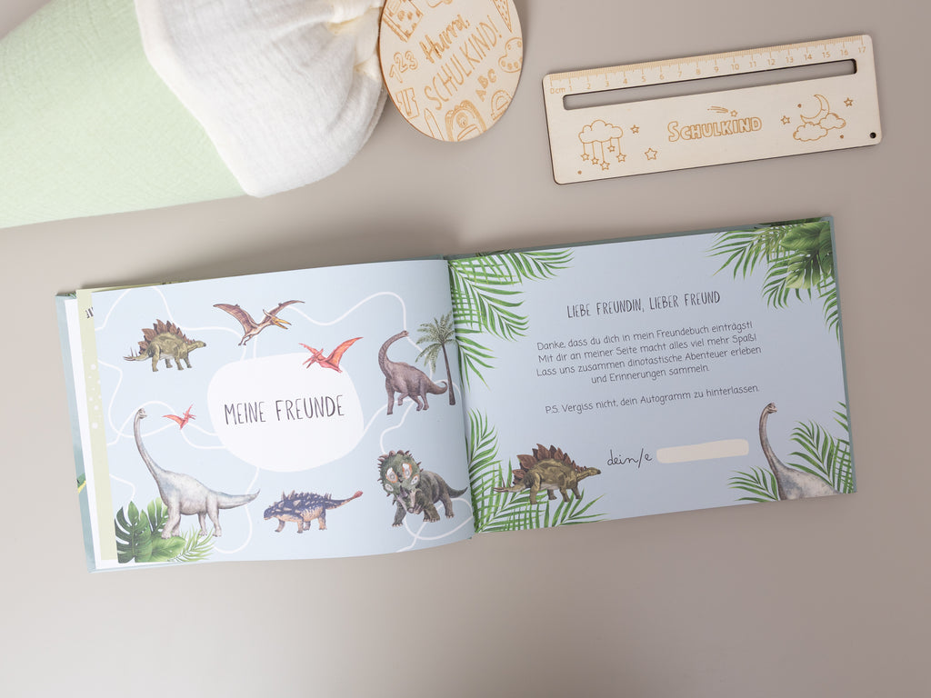 Freundebuch Dinosaurier - Grundschule und Kindergarten