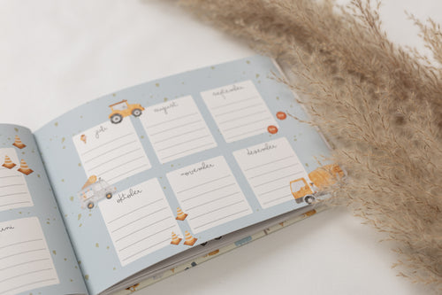 Freundebuch Bagger und Fahrzeuge - Kindergarten