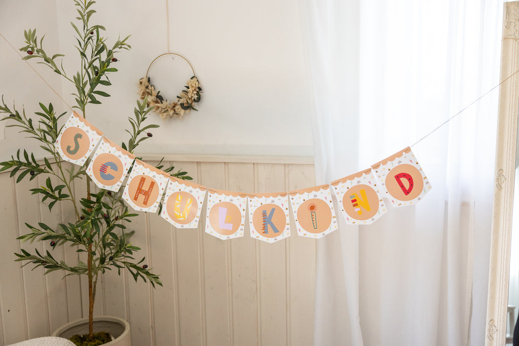 Schulanfang Wimpelgirlande zum Download