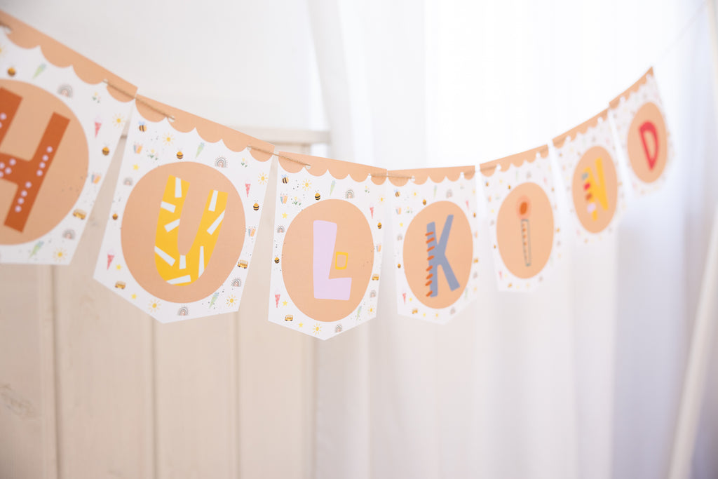 Schulanfang Wimpelgirlande zum Download