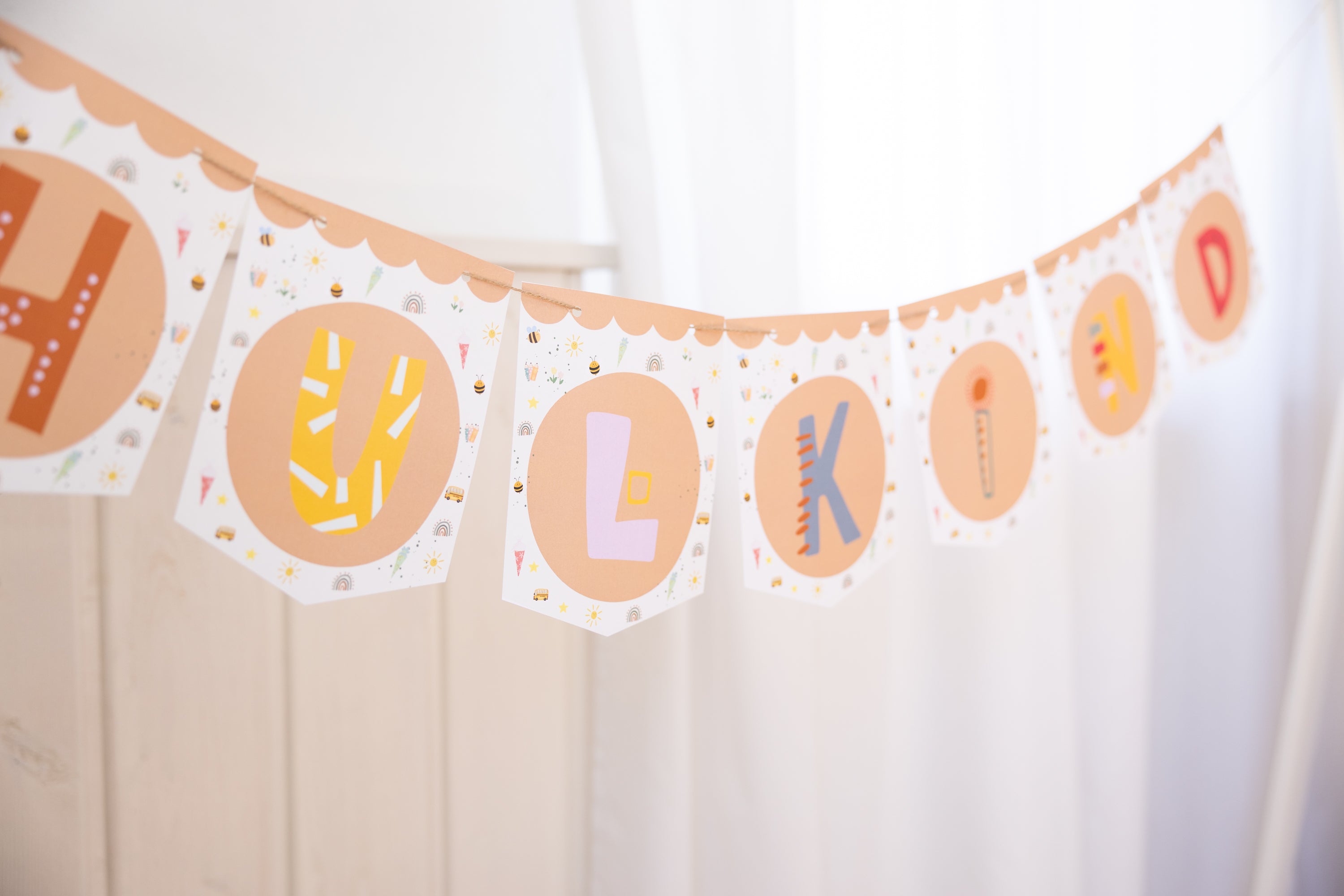 Schulanfang Wimpelgirlande zum Download