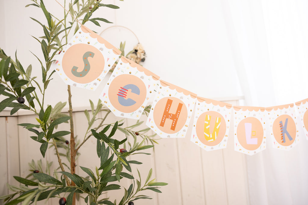 Schulanfang Wimpelgirlande zum Download