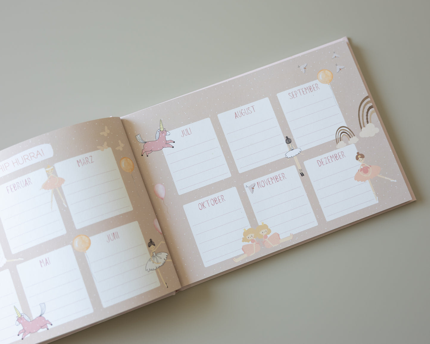 Freundebuch Ballerina & Prinzessin für Grundschule und Kindergarten