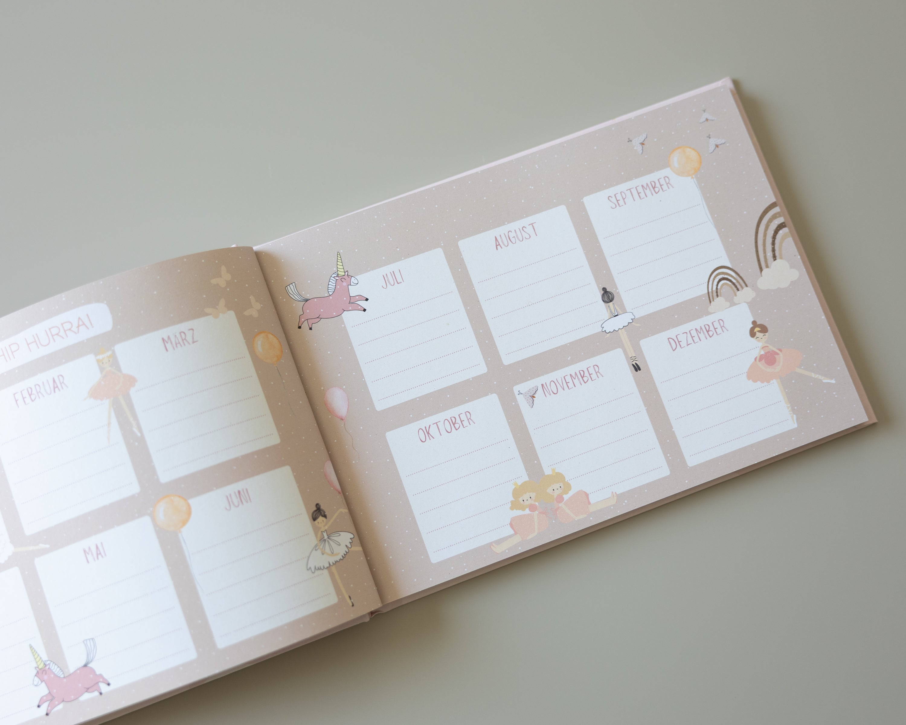 Freundebuch Ballerina & Prinzessin für Grundschule und Kindergarten