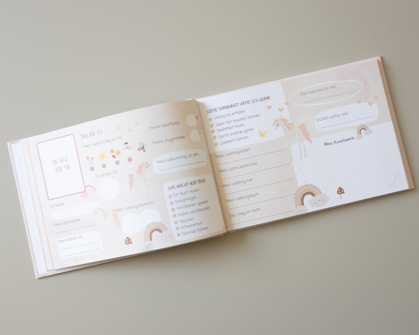 Freundebuch Ballerina & Prinzessin für Grundschule und Kindergarten