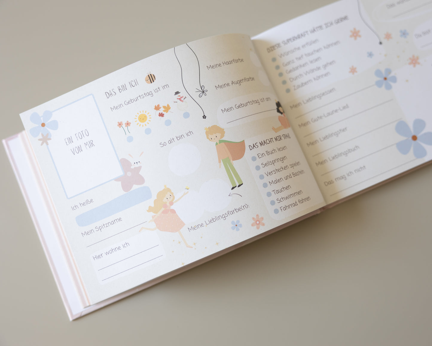 Freundebuch Ballerina & Prinzessin für Grundschule und Kindergarten