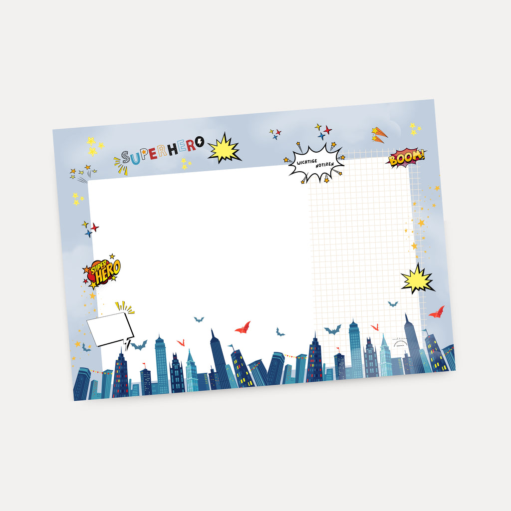 Schreibtischunterlage Junge zum Schulanfang