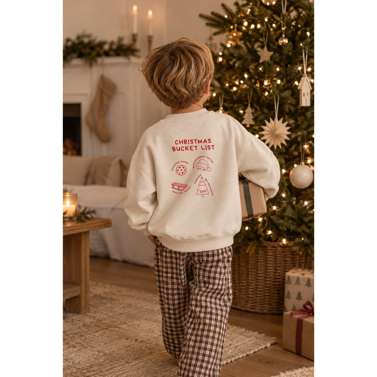 Christmas Bucket List Pullover Bügelbild 