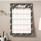 Floraler Familienkalender 2025 Familienplaner 2025 A3 Wandkalender