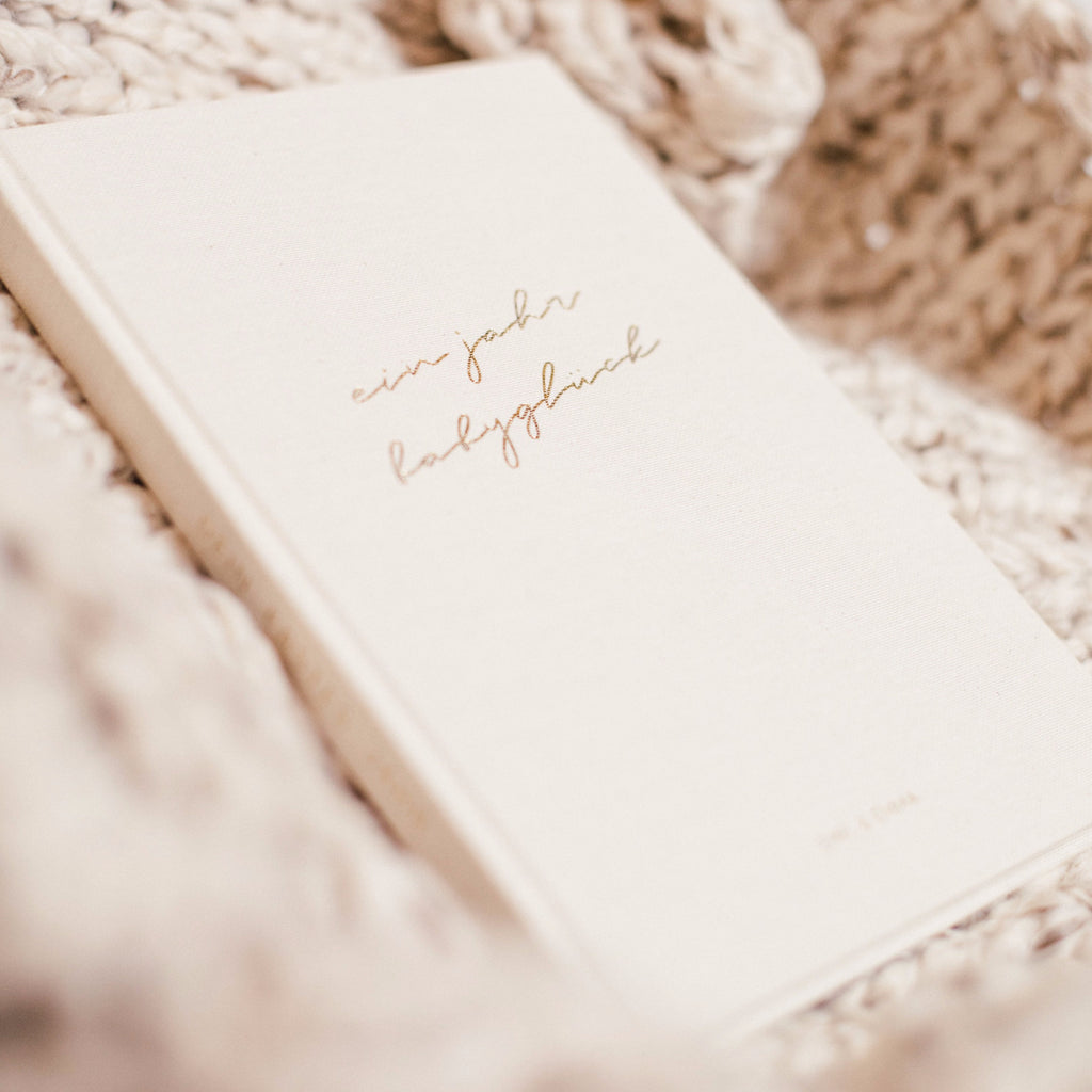 Babybuch Ein Jahr Babyglück Leinencover