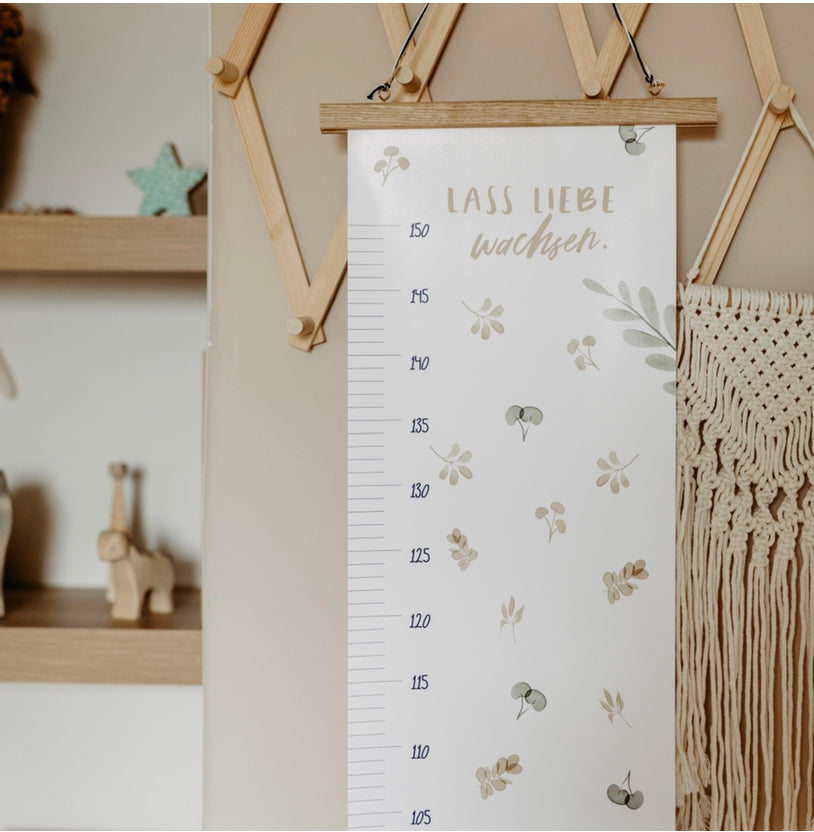 Messlatte Lass Liebe wachsen Kinder Kinderzimmer