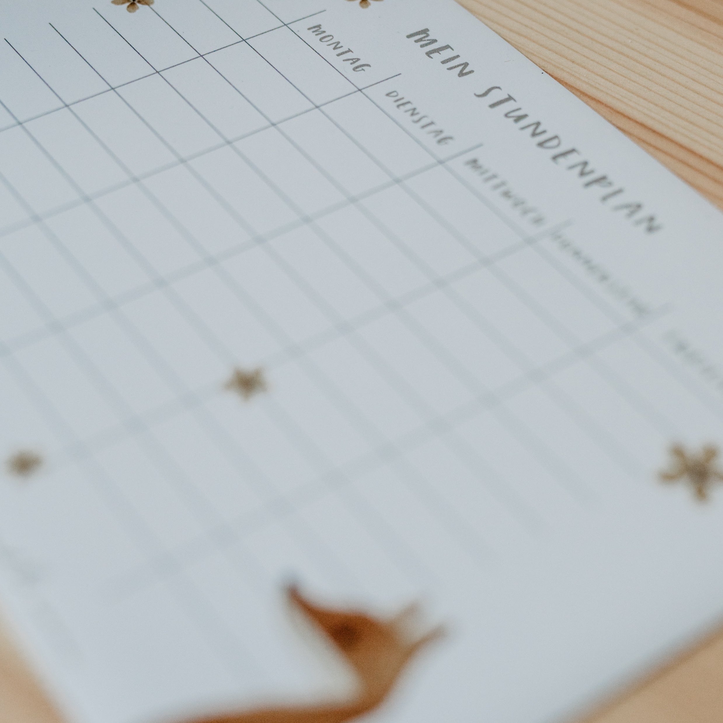 Stundenplan magnetisch Mädchen Boho