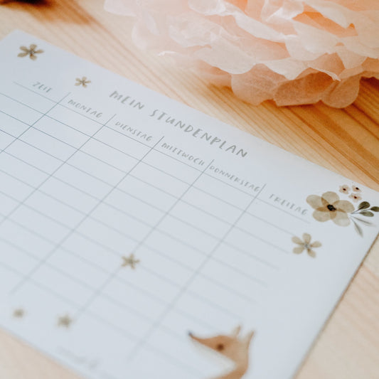 Stundenplan magnetisch Mädchen Boho