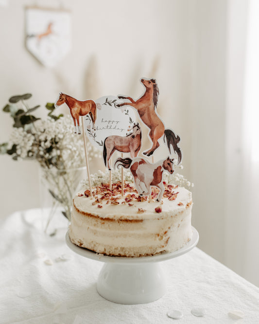 Cake Topper DIY Pferdegeburtstag