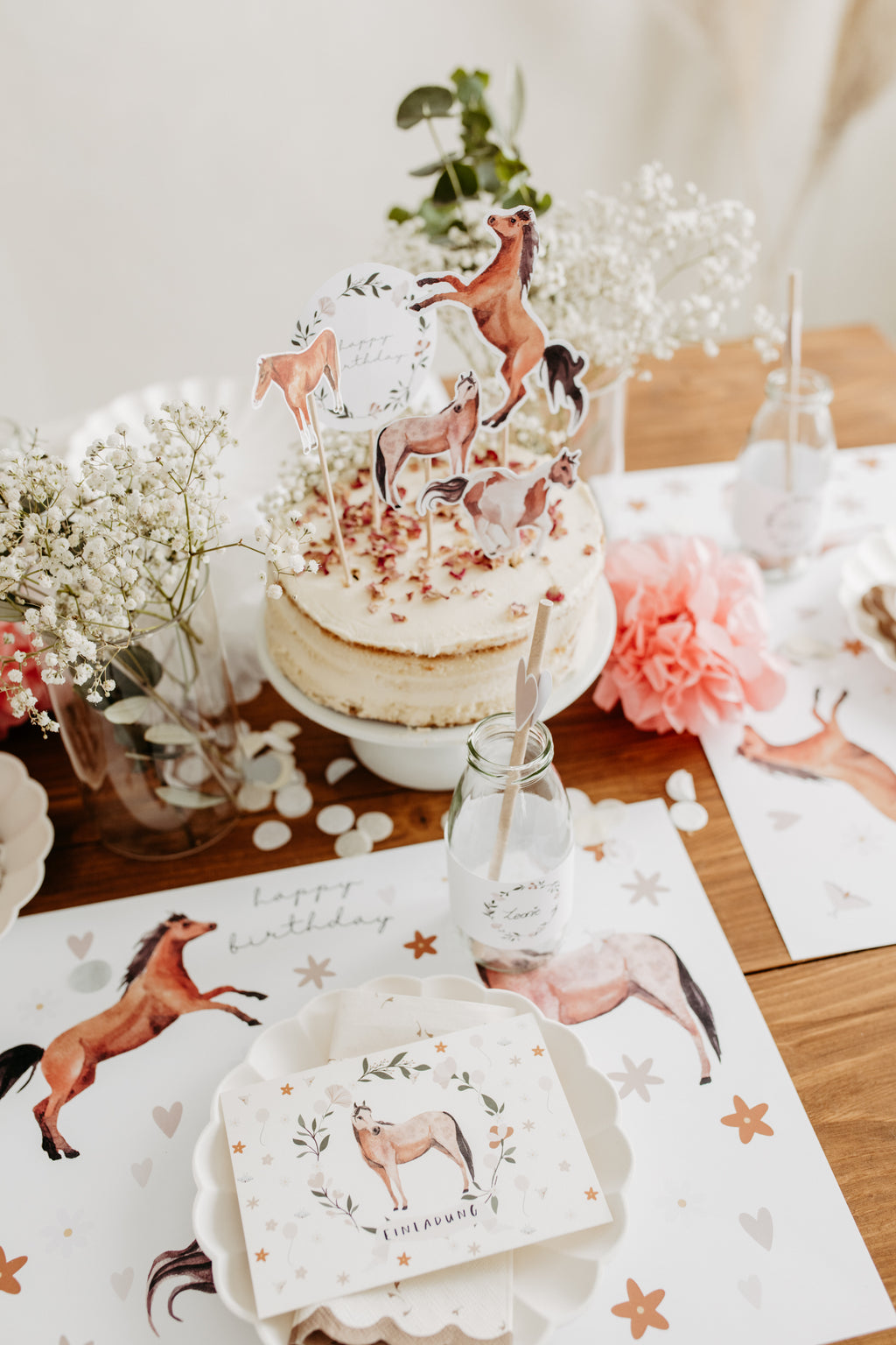 Cake Topper DIY Pferdegeburtstag