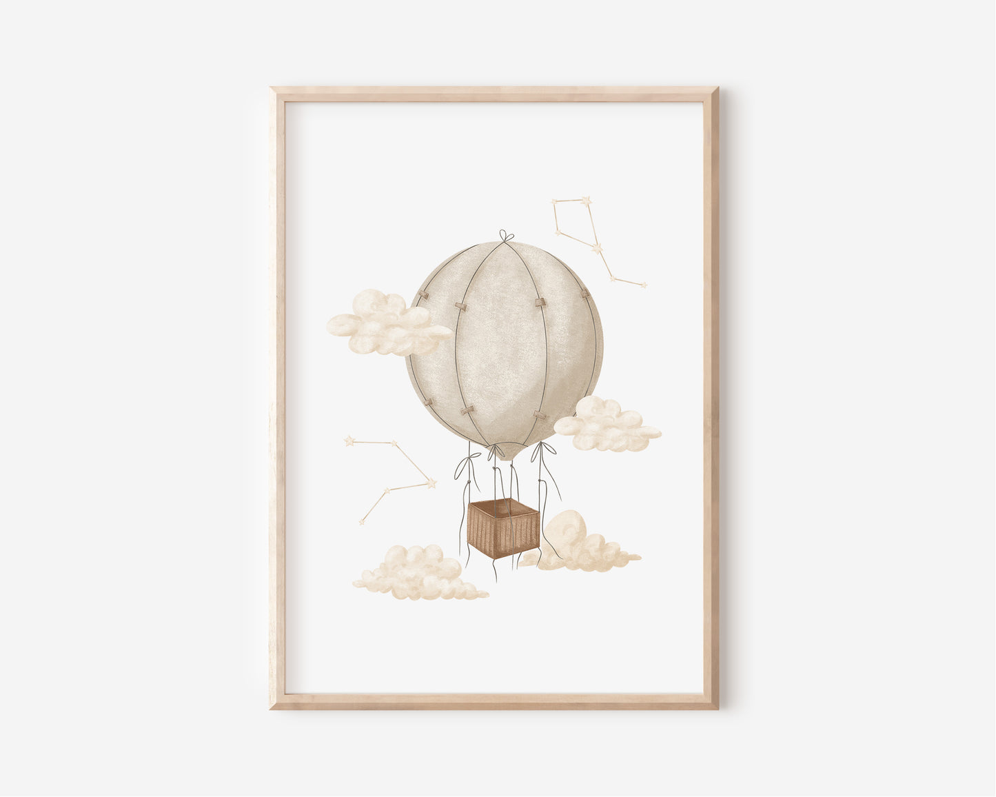 Heißluftballon Poster dreamy A4 & A3
